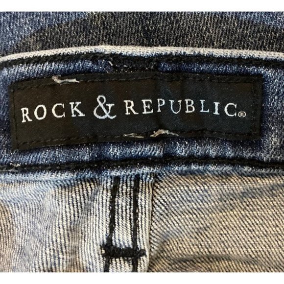 Rock Republic Womens Size 8 Kasandra Bootcut Jeans Low Rise Medium Wash Stretch - Picture 7 of 8